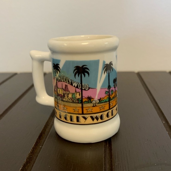Vintage 1984 Karol Western Mini Hollywood California Souvenir shot Mug toothpick - Picture 2 of 5